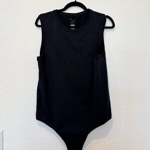 A New Day Black Sleeveless Stretchy Bodysuit Size XXL